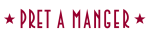 The Pret A Manger logo, in red with stars on either side