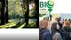 Bioladies Network flyer containing a photo of the forest and a photo of women.
