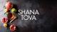 Stock image which says Shava Tova alongside pomegranates, apples and honey.