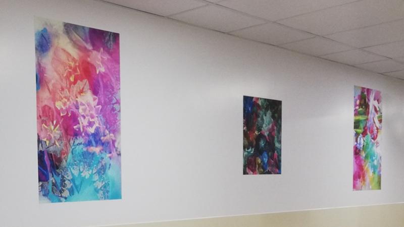 three-artworks-on-hospital-wall