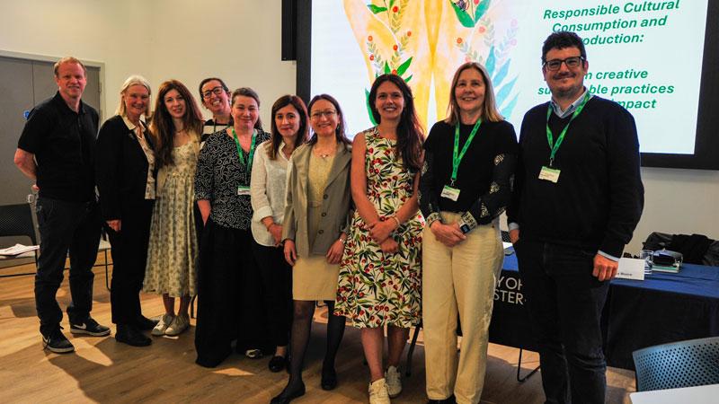 Panellists and organisers at the DEX event