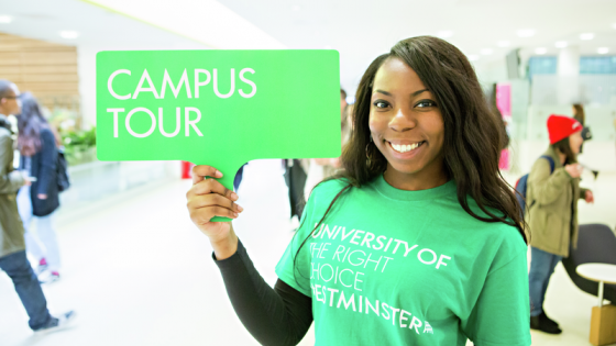 Campus tours at the University of Westminster