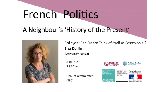 Seminar series “French Politics: A Neighbour’s ‘History of the Present’” invites Elsa Dorlin
