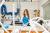 Students using art and design workshops