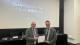 David Astill receives a Lifetime Achievement Award trophy and certificate from Leon Daniels OBE, the President of Chartered Institute of Logistics and Transport 