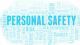 Personal Safety blue text