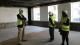Richard Burge and senior Westminster colleagues all wearing hard hats and high-vis jackets at the 29 Marylebone Road site