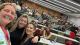 Regina Murphy Keith and Sharon Noonan-Gunning in a full lecture hall with a representative from Ian Byrne's team and Westminster students.