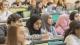 A group of students in a lecture theatre.