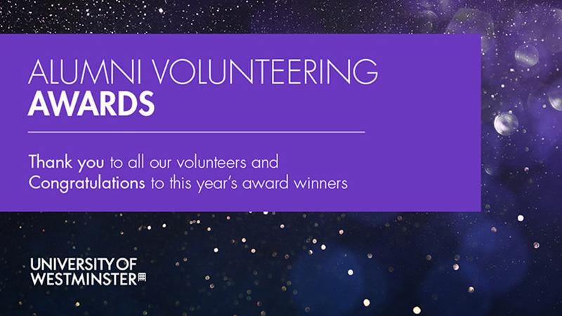 Alumni volunteering awards - thank you to all our volunteers and congratulations to this year's award winners