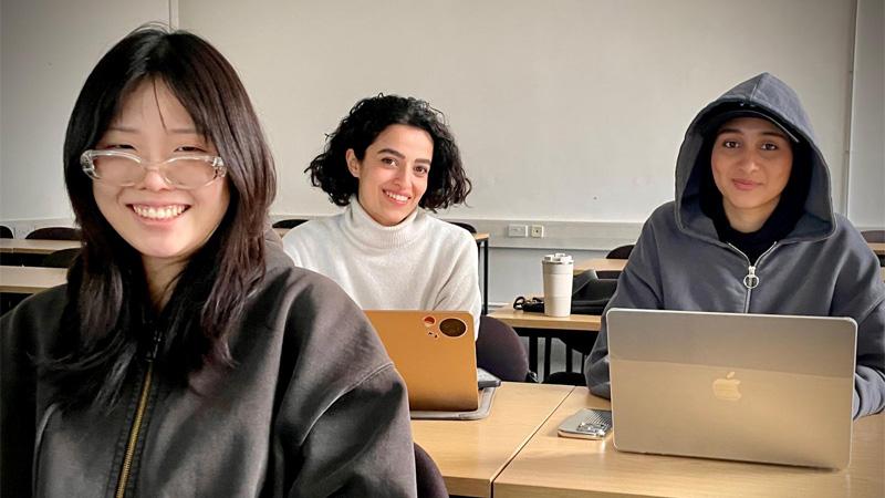 Student participants in the Westminster Fashion department's micro-marketing agency