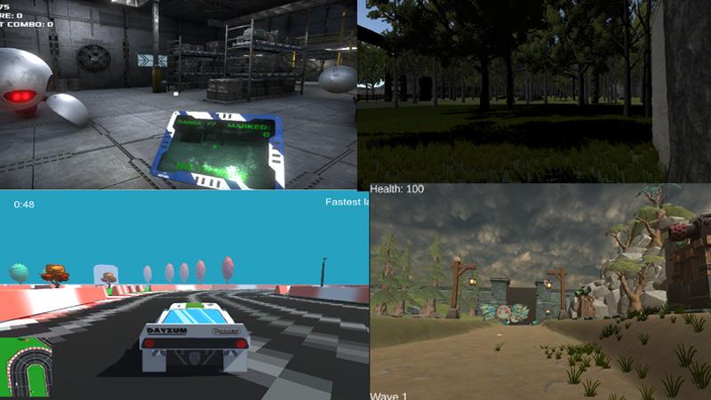 Screenshots from games as part of games and machine-learning masterclass