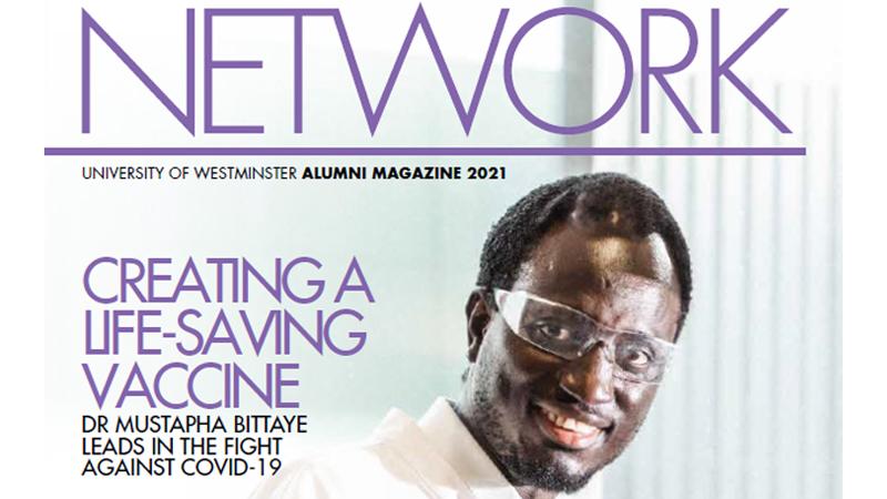Screenshot of front page of Network Magazine 2021