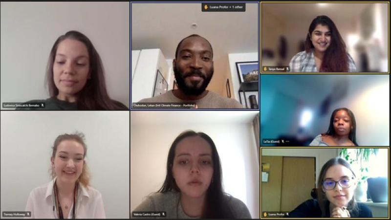 Screenshot of an online session of Westminster Working Cultures